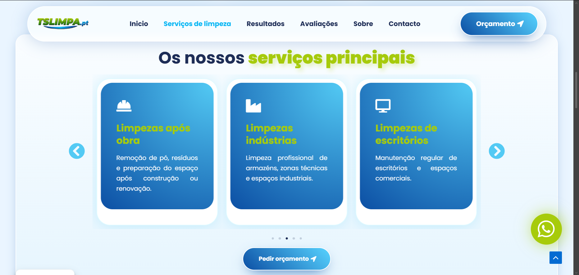Serviços de limpeza